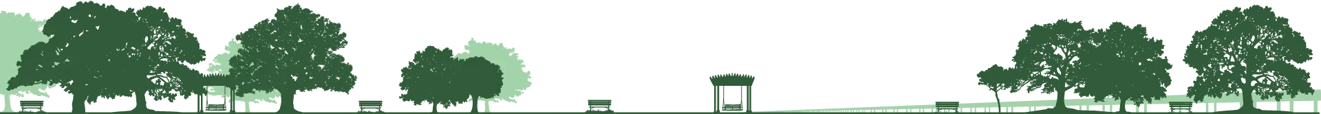 Silhouette rendering of St. Tammany's Lake Front Park