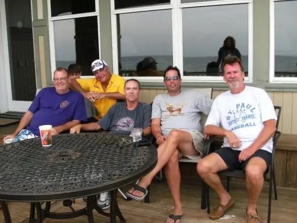 Bruce Cucchiara and Mike cooper on vacation with Friends